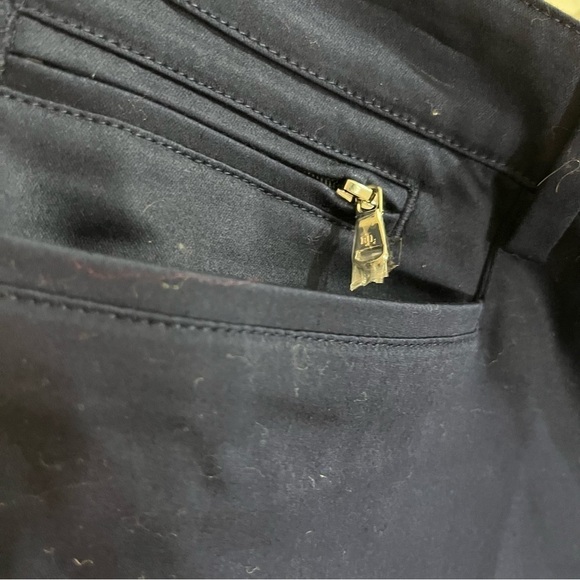 Ralph Lauren Navy Straight Leg Trousers 12 - Picture 5 of 14